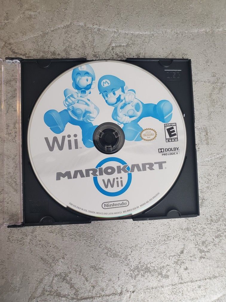 Nintendo wii Mariokart video game. Mario kart