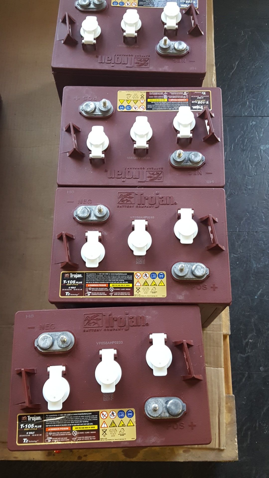 TROJAN T105 6V DEEP CYCLE BATTERIES for Sale in El Cajon, CA OfferUp