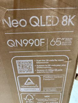 Samsung 65-Inch Class Neo QLED QN990F 8K Mini LED Smart TV (2025 Model) NQ8 AI Gen3 Processor, Upscaling Pro, Wireless One Connect, Glare Free, Samsun