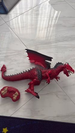 Dinosaur with remote control