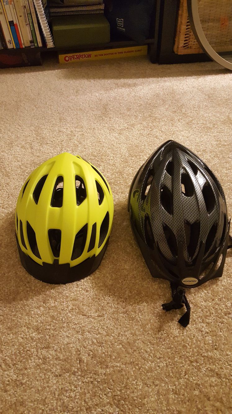 (For both) Specialized + Schwinn Bike Helmet Set