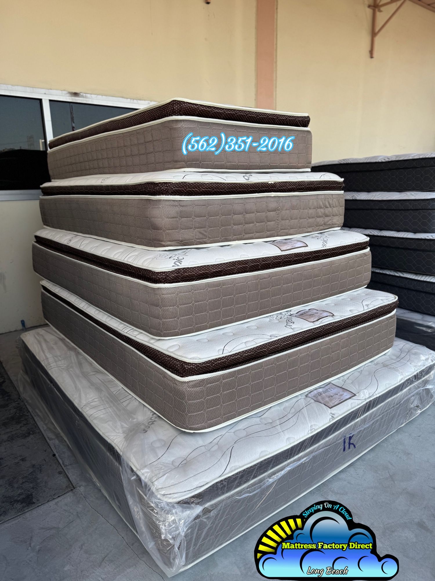 Cal King Pillowtop Mattress And Boxspring Foam Colchon Y Base