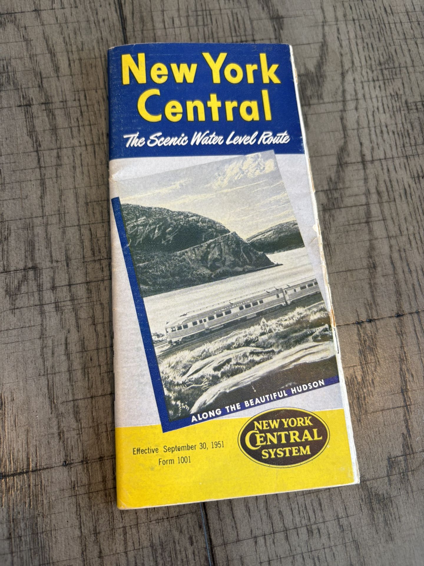 New York Central Timetable