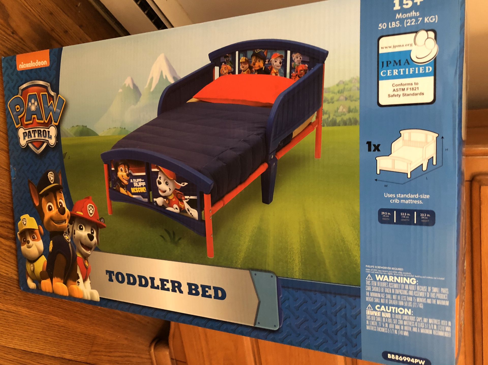 Paw Patrol toddler bed