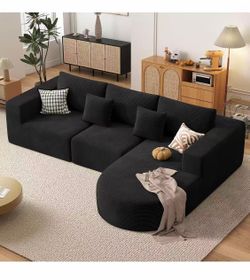 🔥Boneless Couches for Living Room（ Black /White /Green)$240