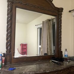 Dresser with mirror