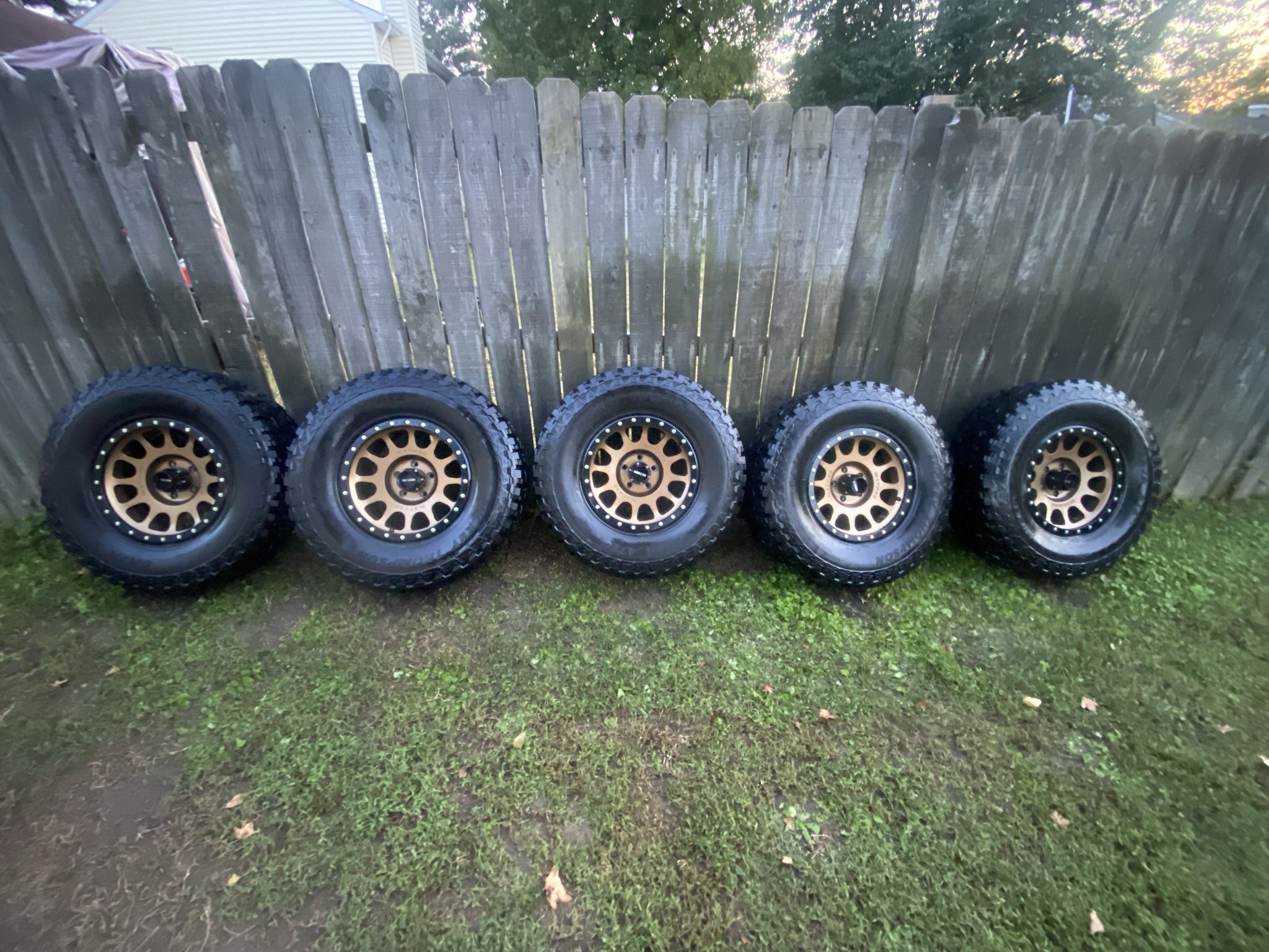 17” Method wheels with 35 inch Mickey Thompson tires
