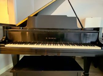 Rare 1964 K. Kawai Baby Grand Piano – Made in Japan – Polished Ebony