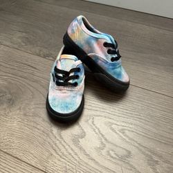 New Toddler Velvet Tie Dye Vans 
