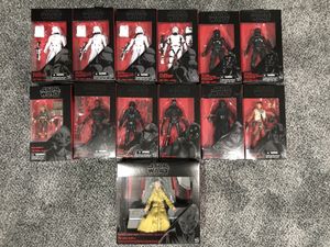 Photo 13 Star Wars 6” Black Series figures. Will separate.