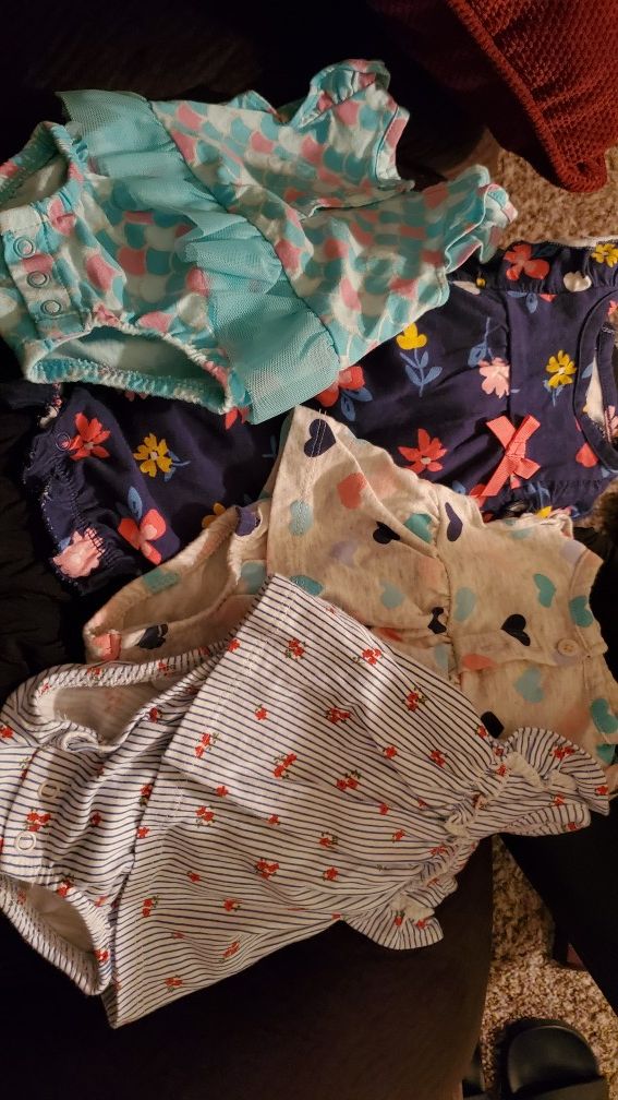 Newborn baby girl clothes bundle