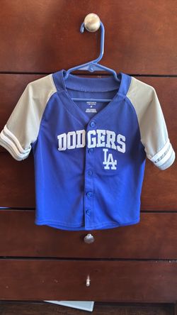 Los Angeles Dodgers full button down jersey size 4T