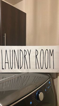Laundry Room Farmhouse Wood Sign