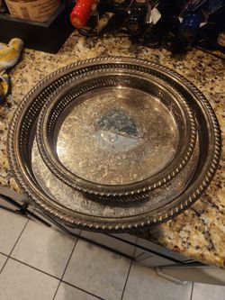 Silver Trays Set 