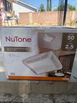NuTone 763N 50 CFM Ventilation Fan with Light