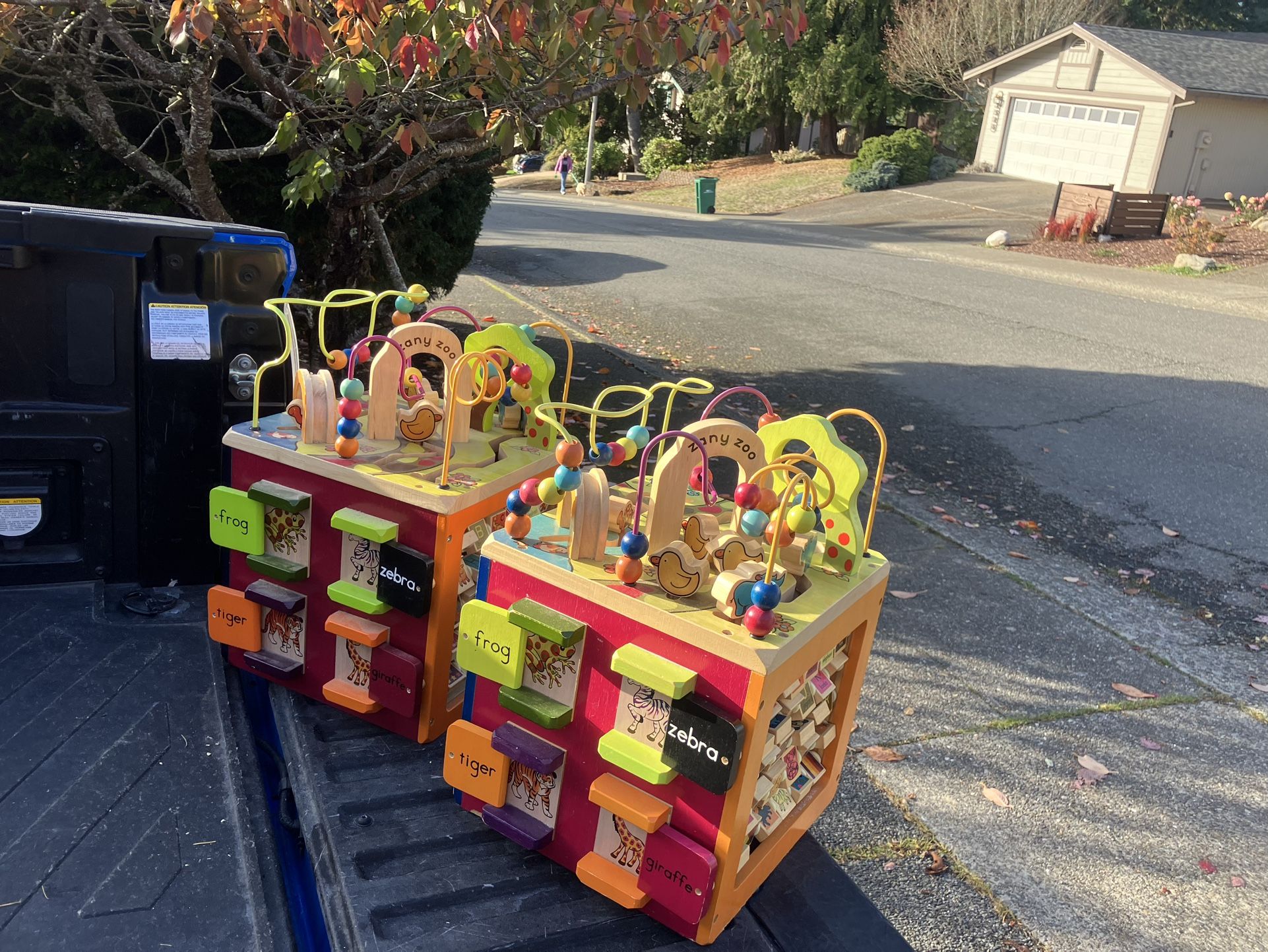 Child Kid Child Zany Zoo Wooden Educational Activity Cube Center $25 Each