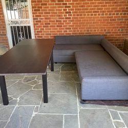 L Couch And A Table