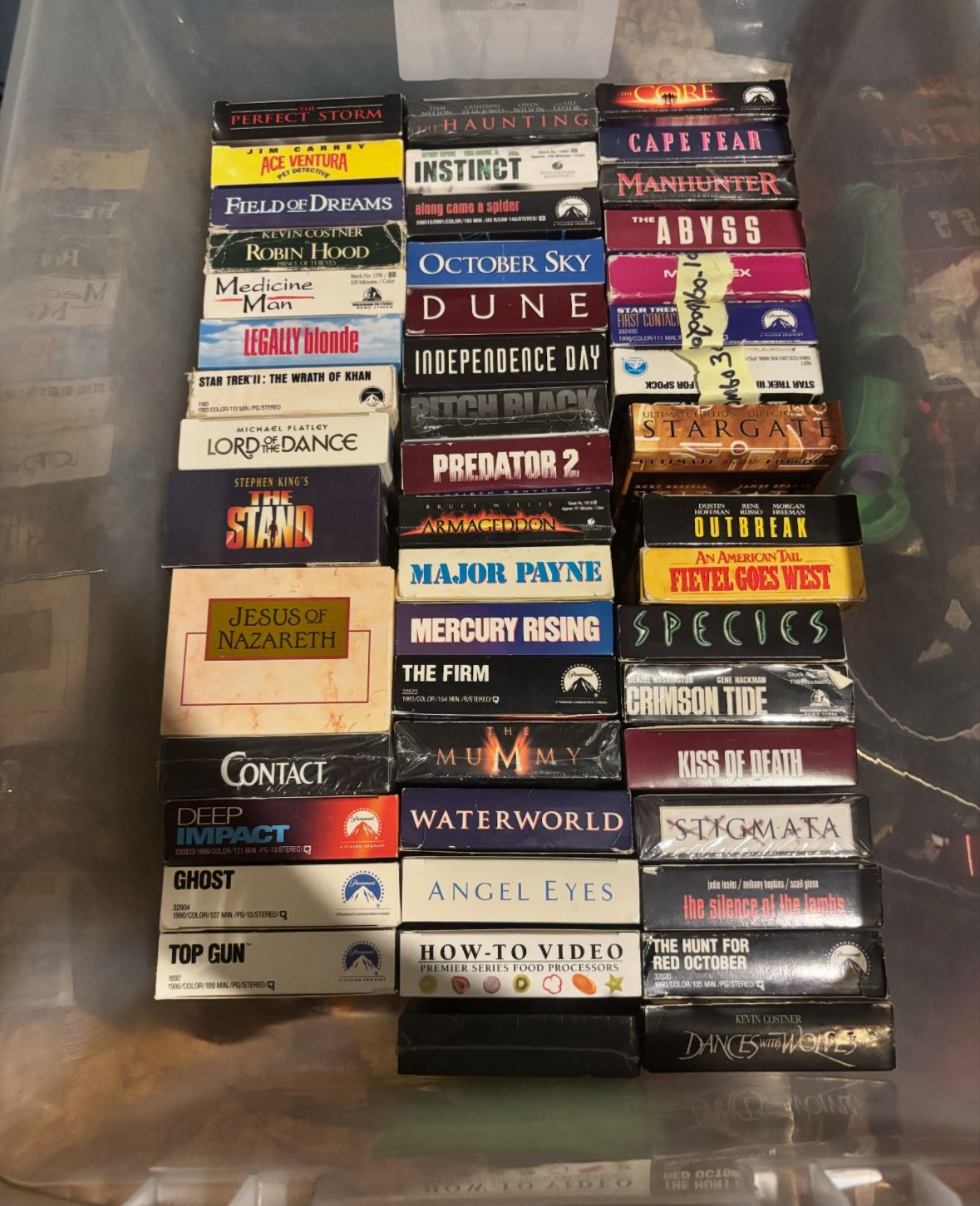 Vintage VHS Blockbusters Many Different VHS Tapes $5ea