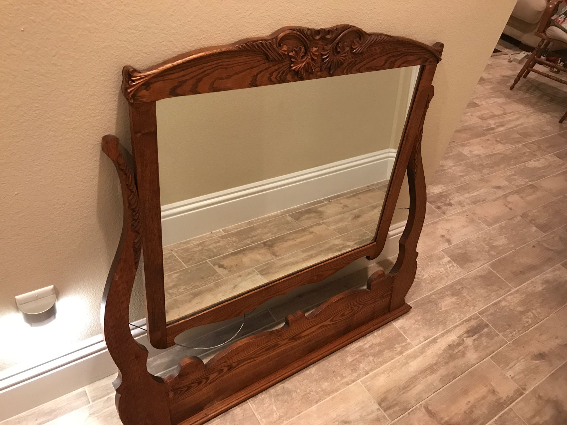 Antique old mirror