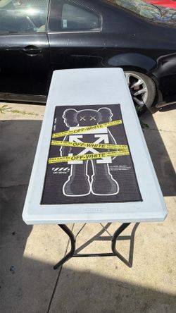 Off White Kaws Rug/ Wall Art