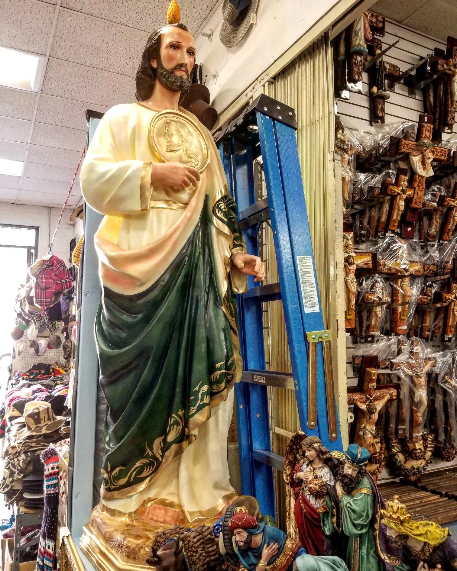 San Judas Tadeo 72" Grande 6ft. Saint Jude Statue San Juditas
