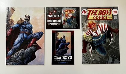 The Boys #1 Virgin Variant & #2 Trade Dress NM Lot Limited to 1,500 & 1,000