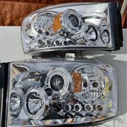 06-08 Dodge Ram LED Headlights Faros Calaveras Micas Luces 