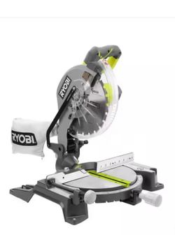 Ryobi 10 in. Compound Miter Saw with LED Cutline Indicator 14 Amp corded