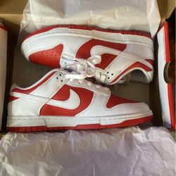 Red Championship Dunks Size 8 M