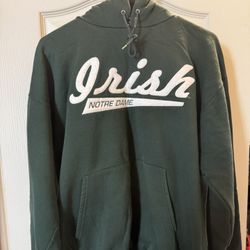 Norte Dame Irish Green Thick Champion Hoodie