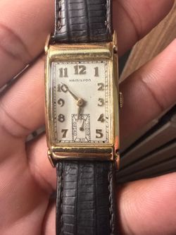 VINTAGE HAMILTON WATCH 14k gold