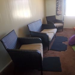 Couch Set Plus King Leather Recliner 
