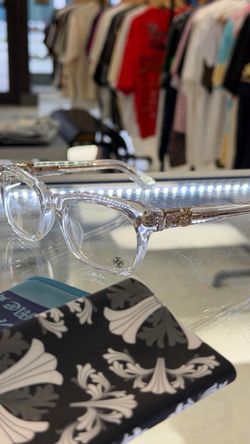 Chrome Hearts Vagilante Crystal/18k Gold Glasses