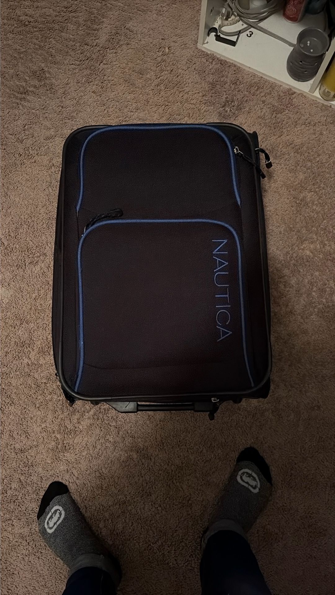 Nautica Suitcase Expandable Navy Blue