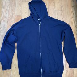 VTG Unisex Adult Full Zip Hooded Sweatshirt SIZE L