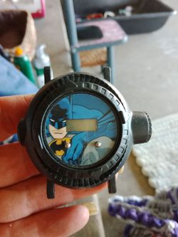 Batman watch and flashlight