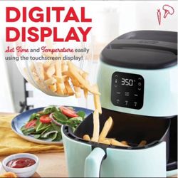 DASH Compact Electric Air Fryer + Oven Cooker with Digital Display, Temperature