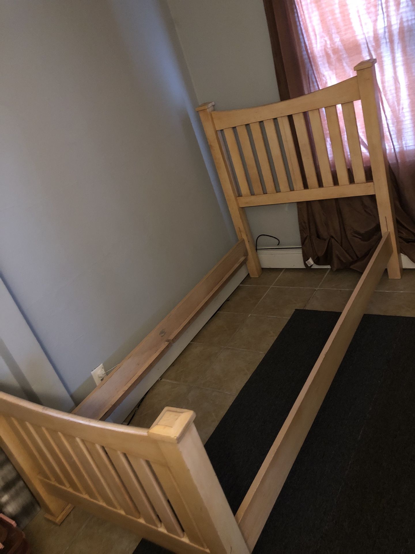 Twin size bed frame