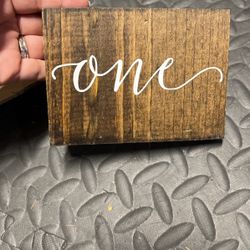 Rustic Table Numbers