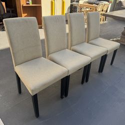 Set of 4 Upholstery Modern Dining Chairs 