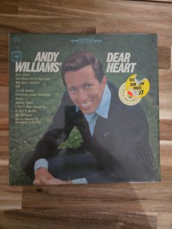Andy Williams - Dear Heart Columbia 12" Black Vinyl LP 1964