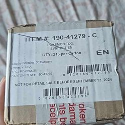 Pokemon Stellar Crown Booster Box Sealed Case