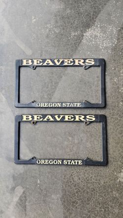 OSU Beavers license plates frame