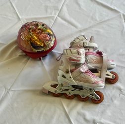 Girls Roller Blades with Helmet