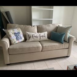 Sofa Bed with Queen Sized Gel Mattress 