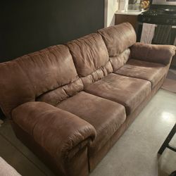 Brown 3 Seat Couch 