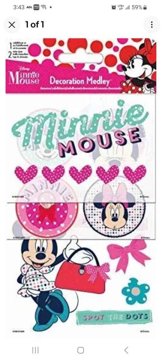 Trends International SandyLion Disney Medley Stickers-Minnie Mouse