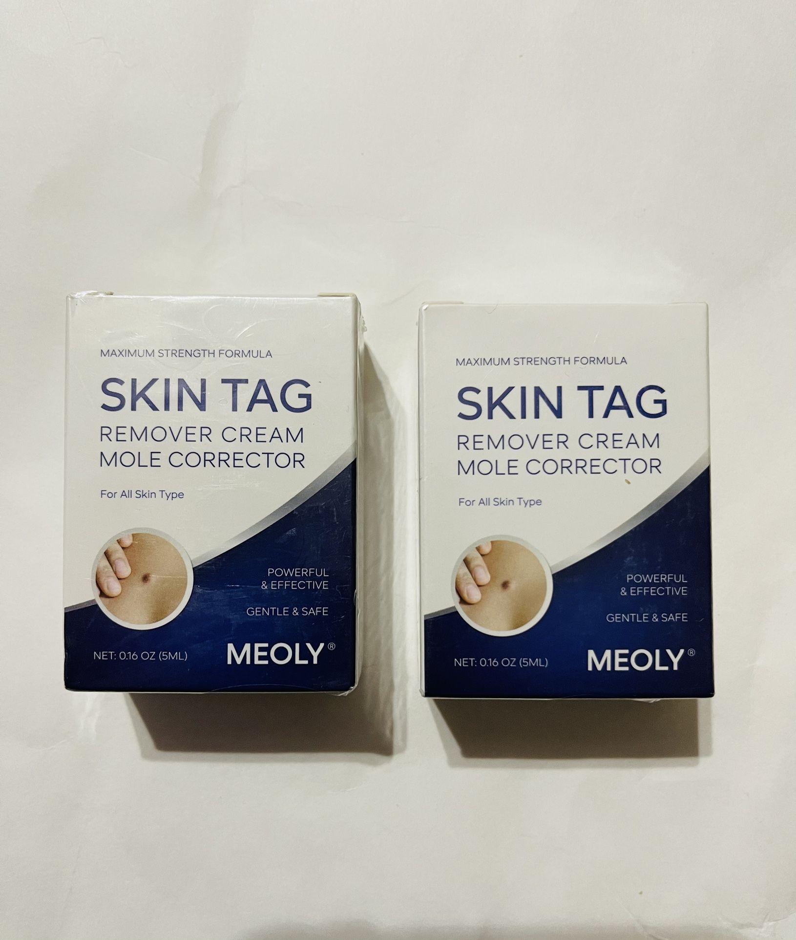 2 MEOLY Skin Tag Remover Cream & Mole Corrector MAX STRENGTH For All Skin Type.