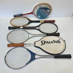 Mix Lot of Vintage Tennis Rackets