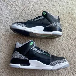 Air Jordan 3 Retro * Green Glow * Size 11 